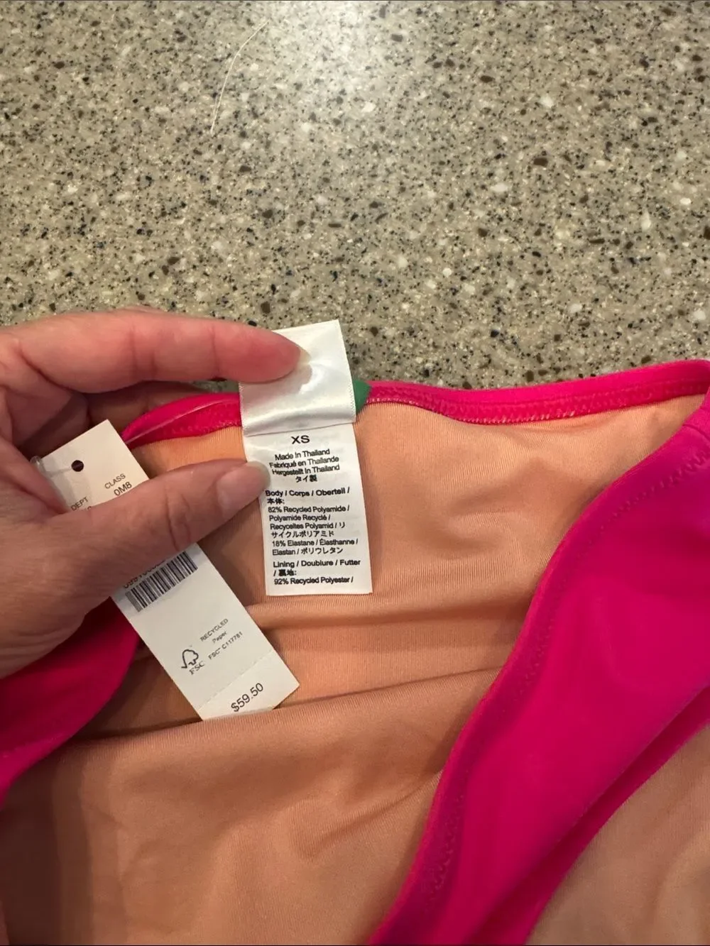 J. CREW Hallie High Waist Bikini Radiant Fuchsia *NEW*